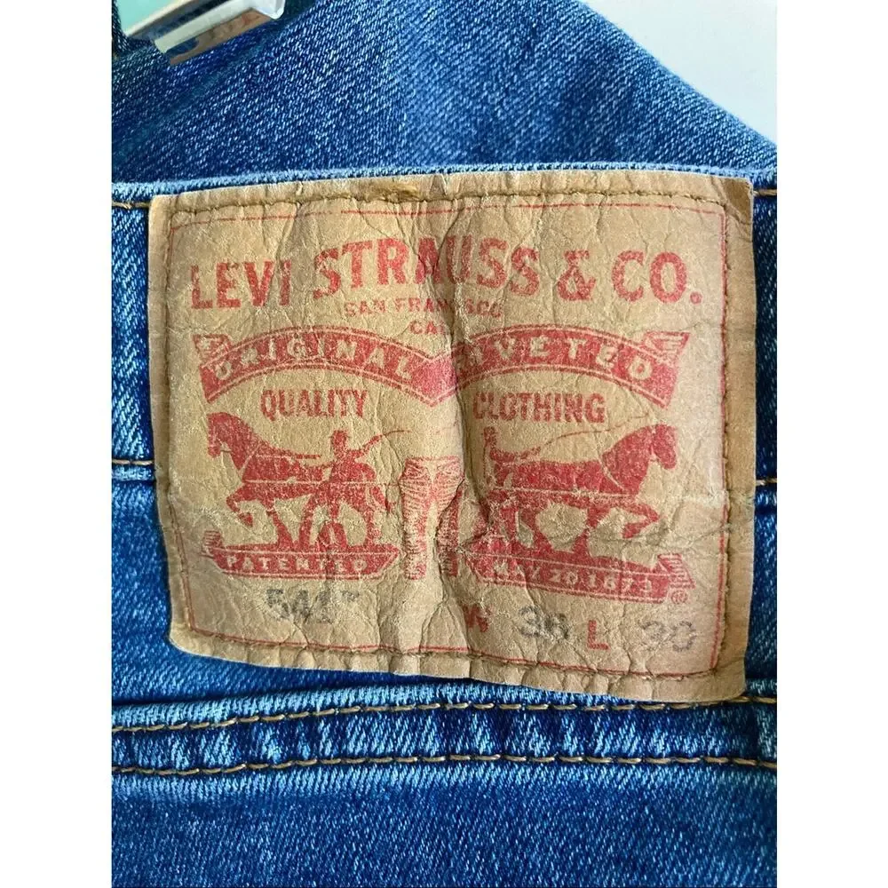 Levi’s 541 Athletic Taper Mens Jeans 36 X 30 Blue Jeans Waterless Medium Wash